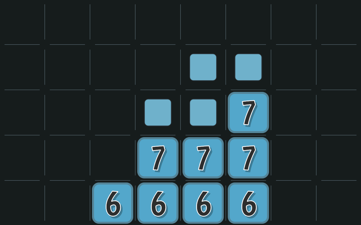 Larger squares